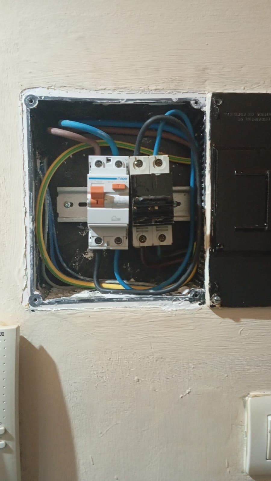 Instalación de magnetotérmico